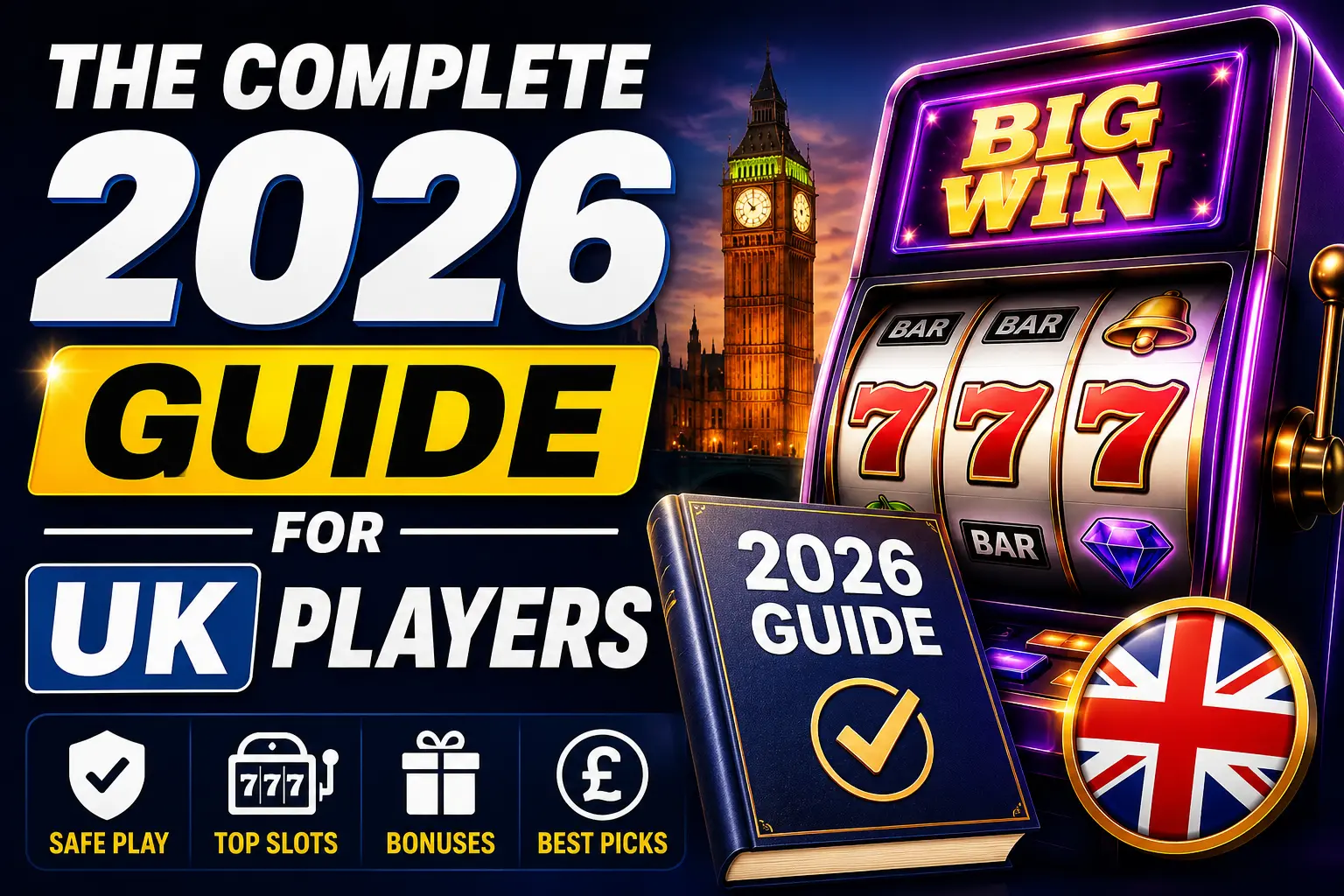 The Complete 2026 Guide to Non-Gamstop Casinos for UK Players — Big Win slots, safe play, top slots, bonuses and best picks