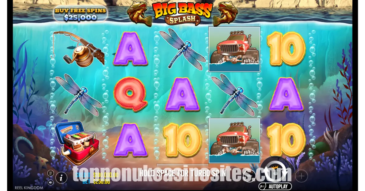 Big Bass Splash slot — play at non UK casinos not on Gamstop