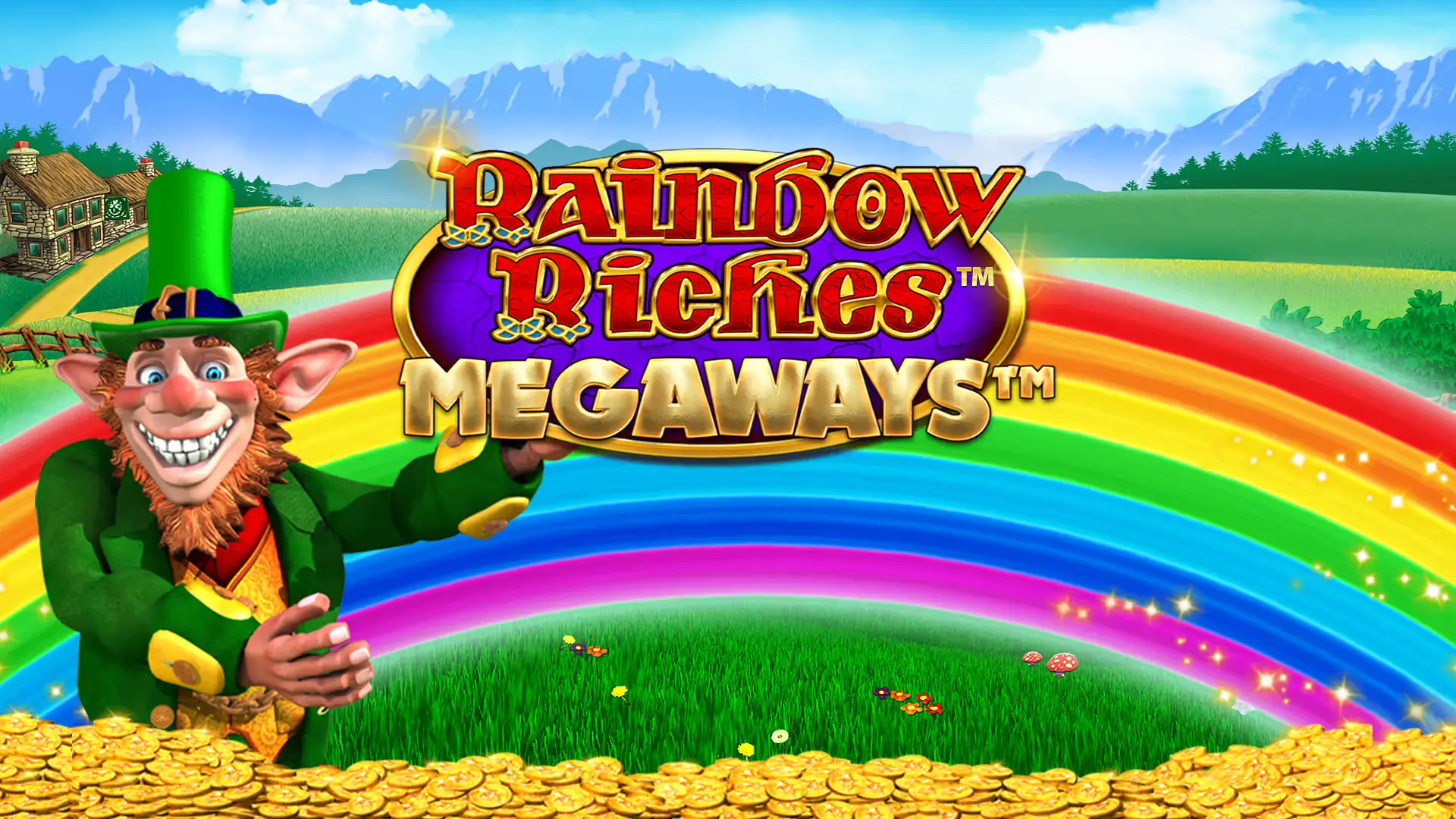 Rainbow Riches Megaways slot review — Barcrest's Megaways Irish slot with 117,649 ways and unlimited multiplier free spins at non UK casinos not on Gamstop
