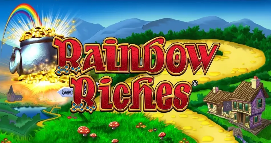 Rainbow Riches slot review — Barcrest's classic Irish leprechaun slot with Pots of Gold bonus at non UK casinos not on Gamstop